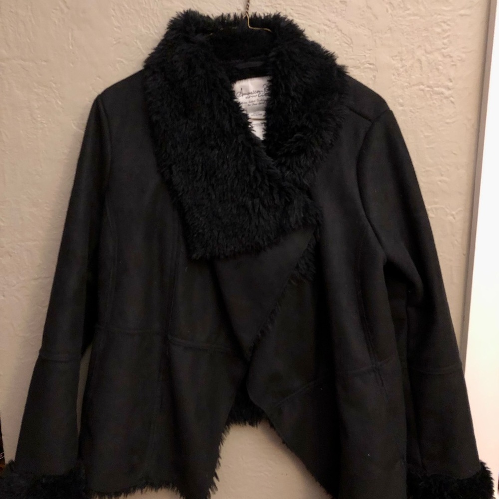 American Rag Faux suede/faux fur jacket